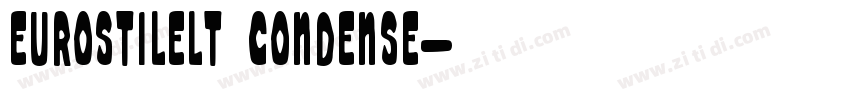 EurostileLT Condense字体转换